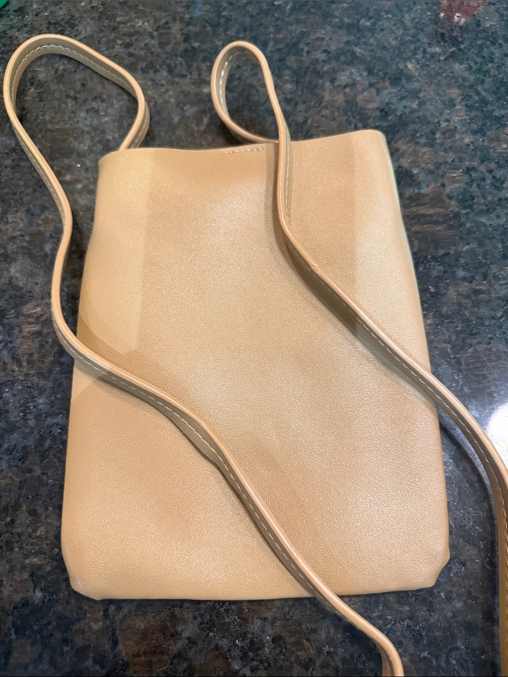 Source Unknown Beige Slim Crossbody Bag